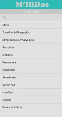 Millidos - Pediatric Drug Dosages android App screenshot 5